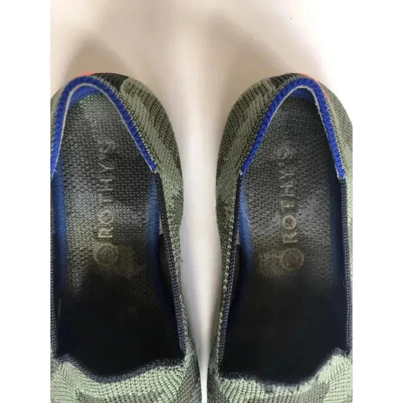 Rothy's The Kids Loafers In Olive Camo - Picture 2 of 6
